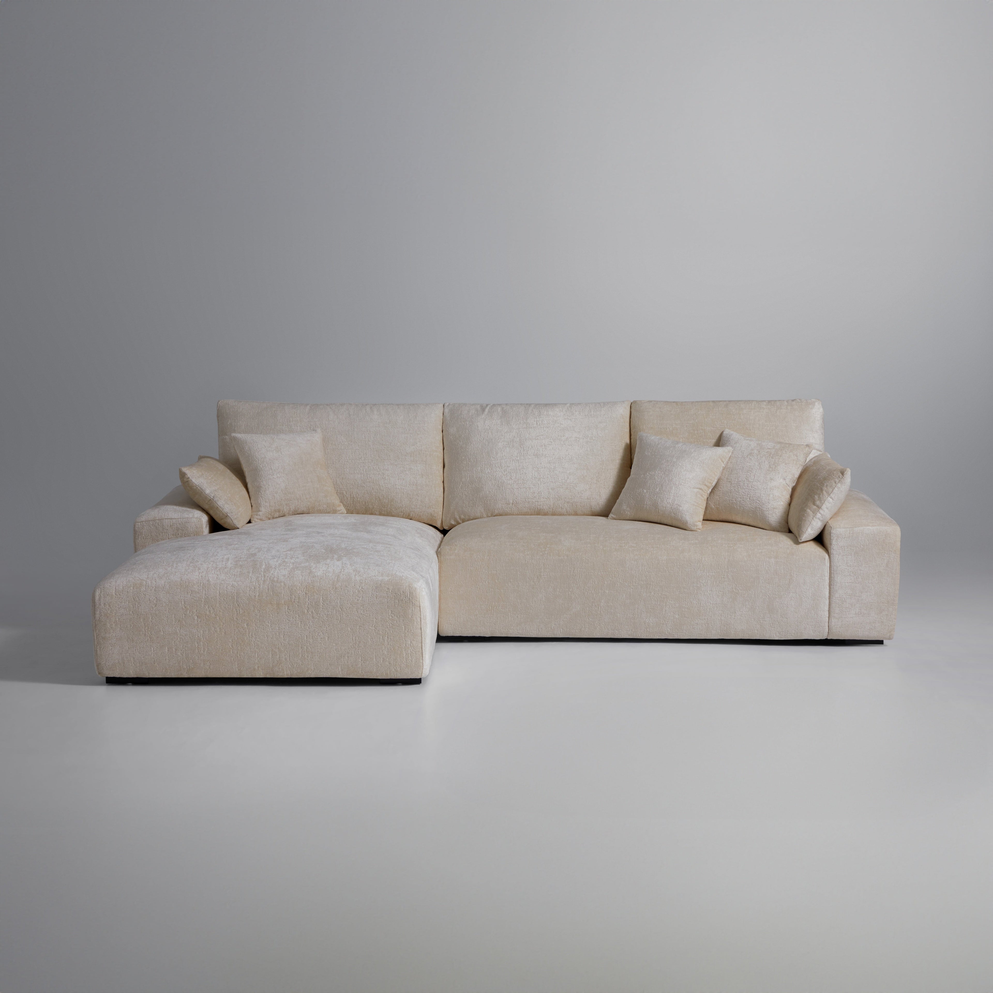 Le canapé d'angle jaune Empress