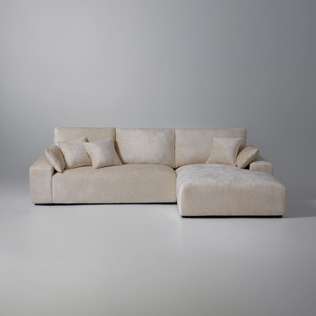 Le canapé d'angle jaune Empress