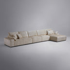 Le canapé d'angle beige Empress