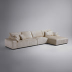 Le canapé d'angle beige Empress