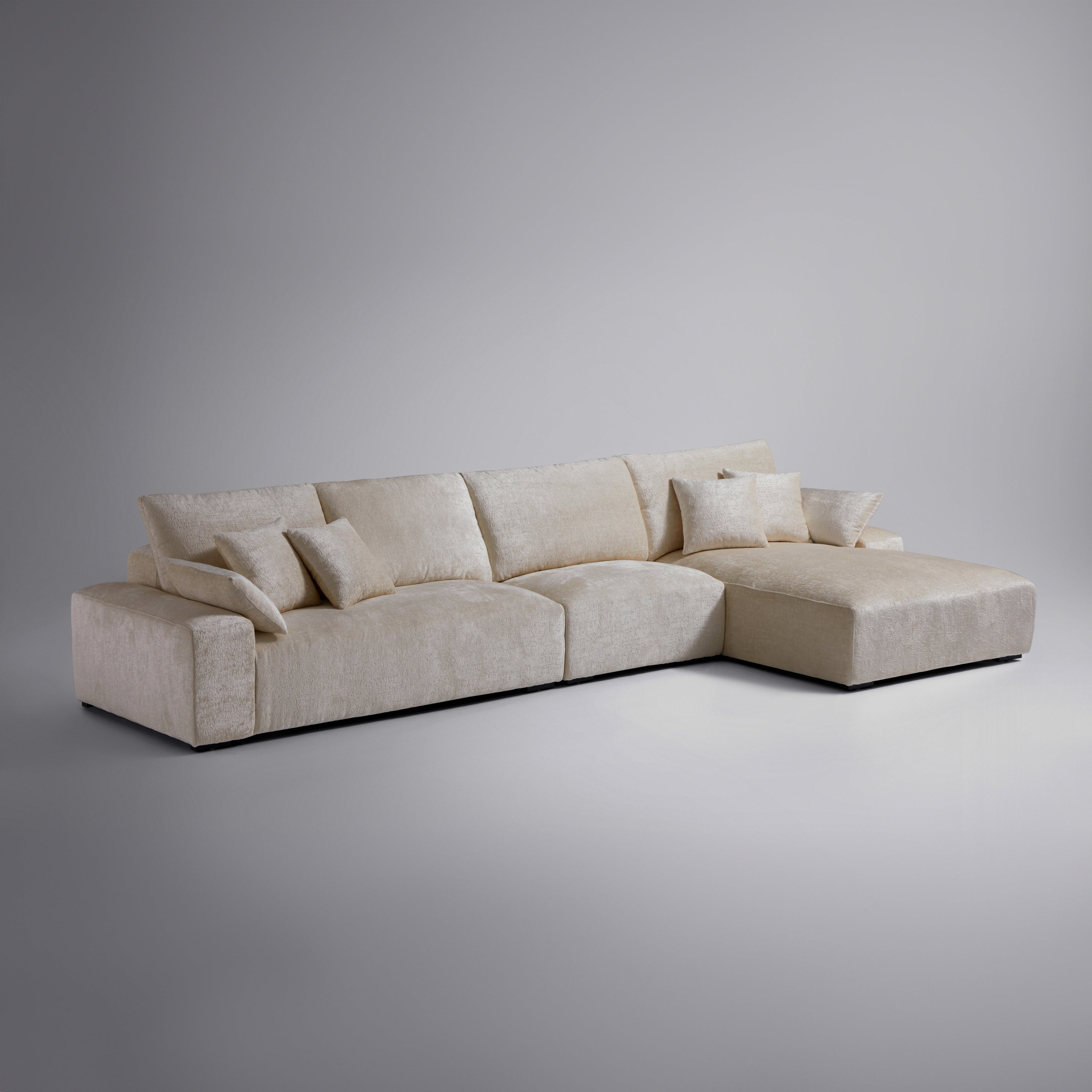 Le canapé d'angle jaune Empress