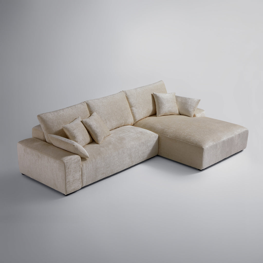 Le canapé d'angle jaune Empress