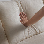 Le canapé d'angle beige Empress