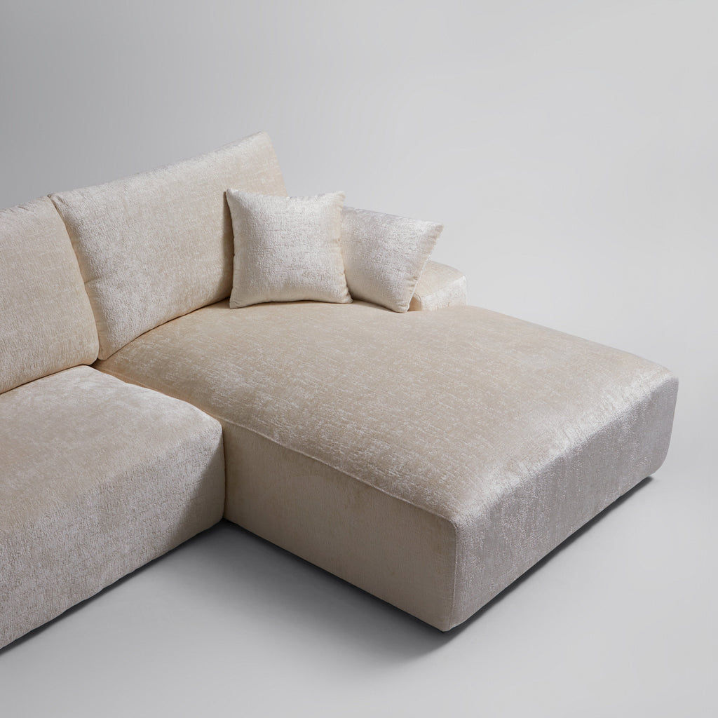 Le canapé sectionnel en U beige Empress