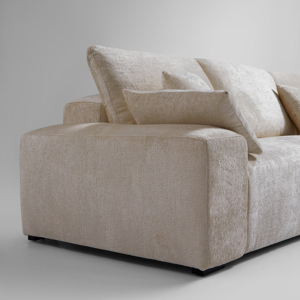 Le canapé sectionnel en U beige Empress