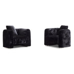 Fauteuil d'appoint en peluche Obsidian