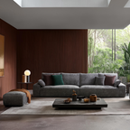 Le canapé et le pouf gris Empress