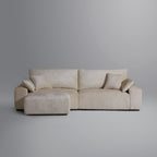 Le canapé et le pouf gris Empress