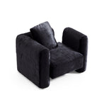 Fauteuil d'appoint en peluche Obsidian