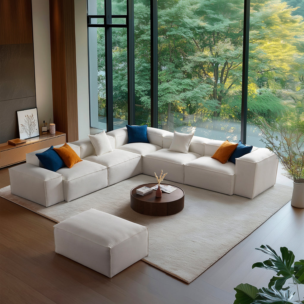 Canapé d'angle modulaire Freedom kaki