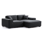 Domus Modular Khaki Leather Sectional Sofa