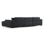 Domus Modular Khaki Leather Sectional Sofa