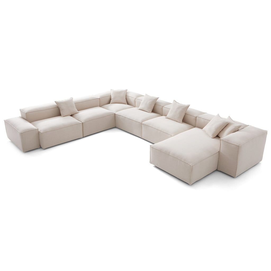 Canapé sectionnel en U gris Freedom Modular