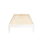 Cadre de lit plateforme classique en bois massif 12