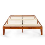 Cadre de lit plateforme classique en bois massif 12