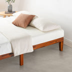 Cadre de lit plateforme classique en bois massif 12