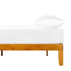 Cadre de lit plateforme classique en bois massif 12