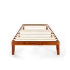 Cadre de lit plateforme classique en bois massif 12