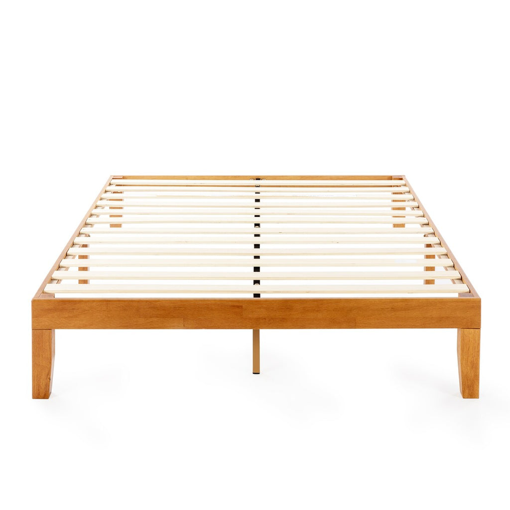 Cadre de lit plateforme classique en bois massif 12