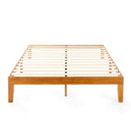 Cadre de lit plateforme classique en bois massif 12