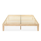 Cadre de lit plateforme classique en bois massif 12