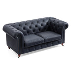 Durango Chesterfield Top Grain Leather Tufted Sofa
