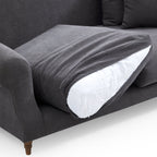 Canapé en tissu gris vintage Isabelle