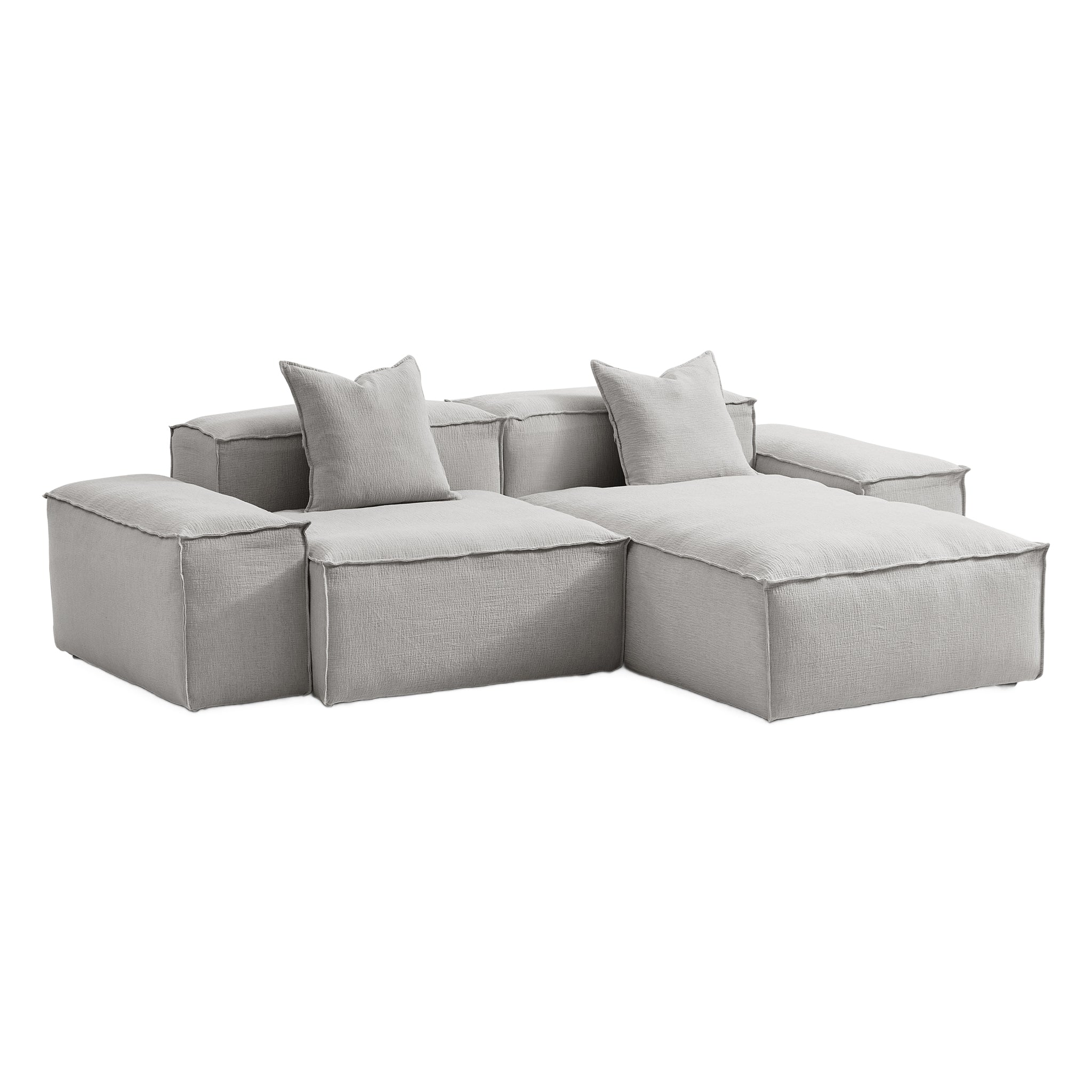 Freedom Modular Gray Sectional Sofa