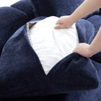 Le canapé d'angle en U bleu marine Empress