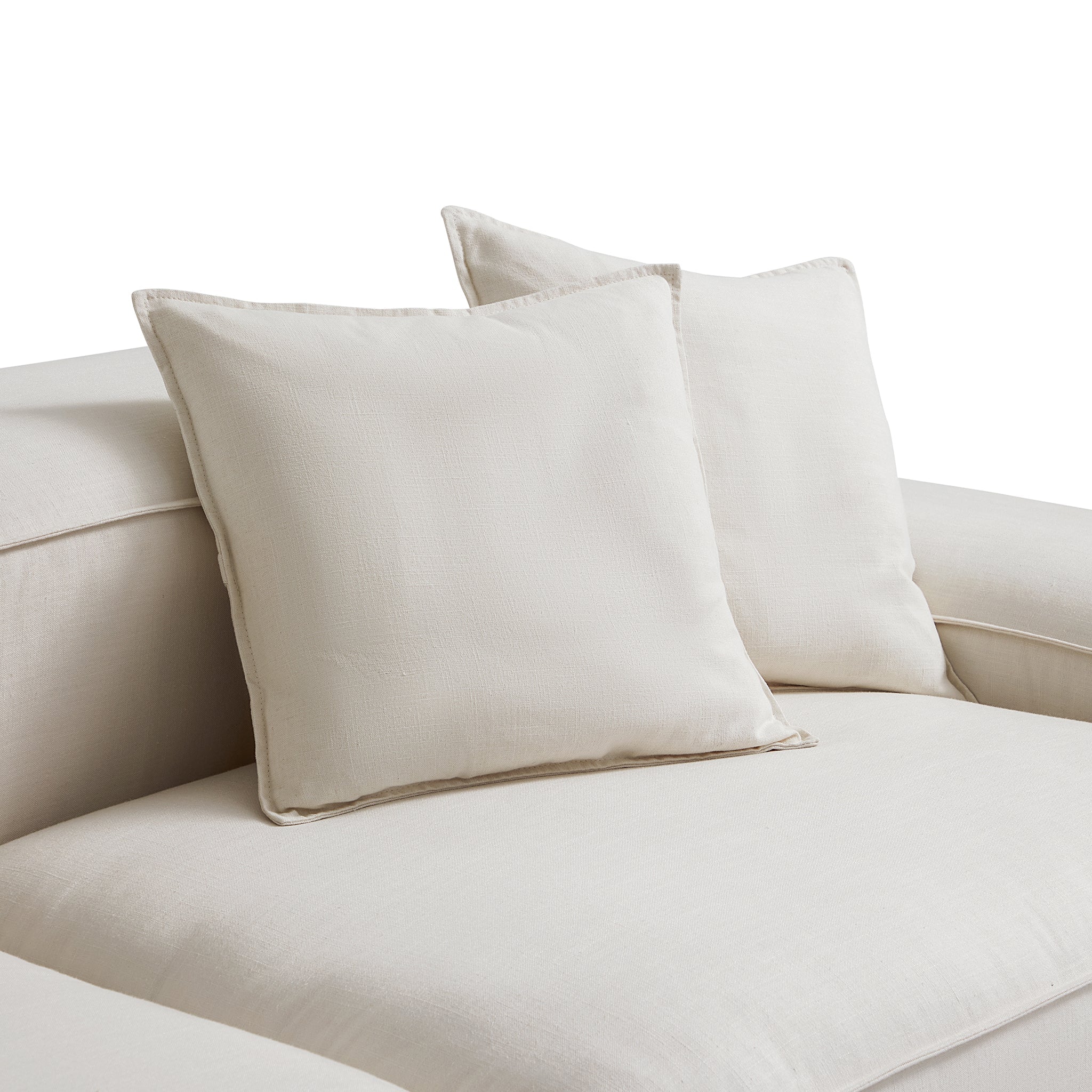 Canapé modulable Freedom beige avec pouf