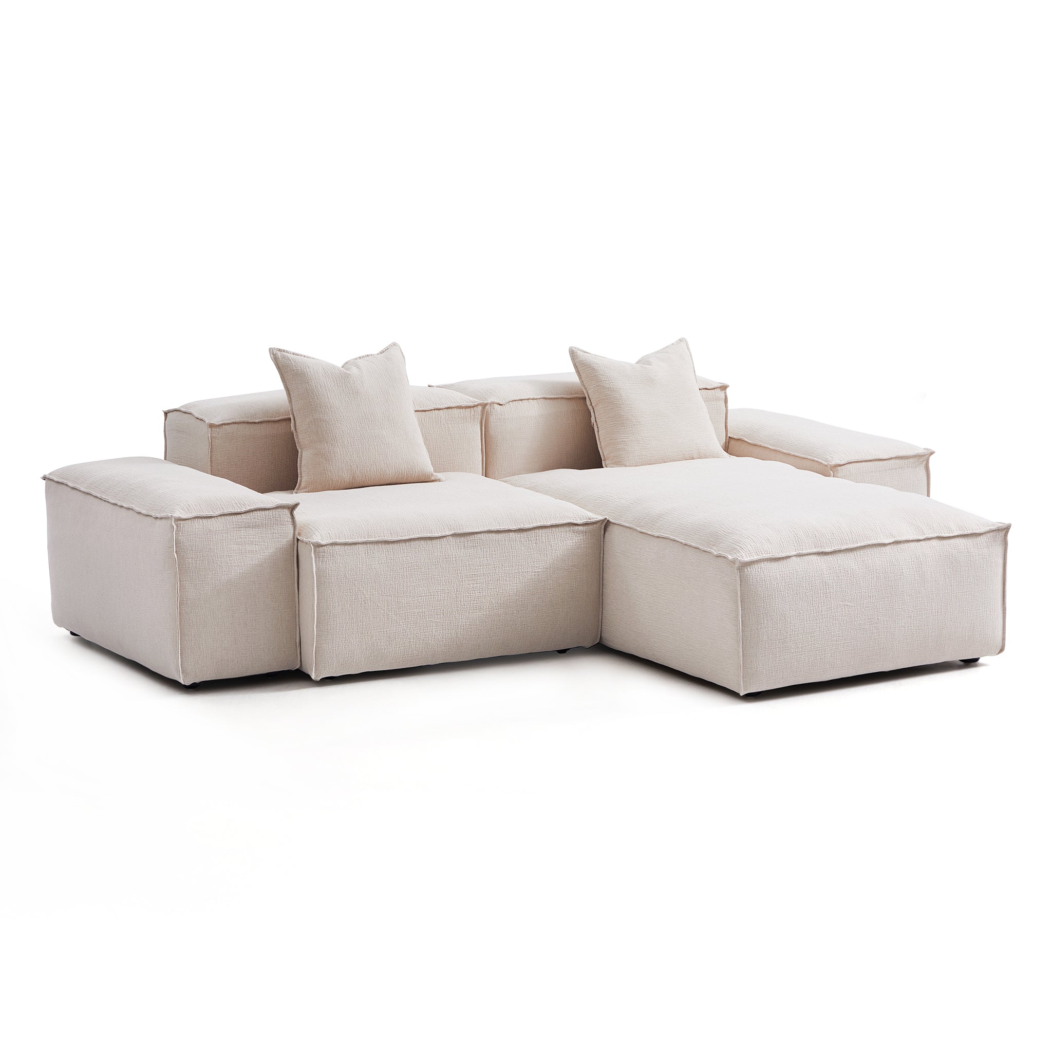 Canapé sectionnel modulaire blanc Freedom