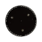 Lustre encastré moderne en cristal noir à 3 lumières pour couloir