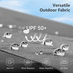 Parasol de patio double face MAISON ARTS extra large de 13 pieds avec manivelle