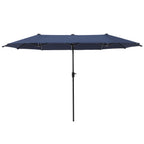 Parasol de patio double face MAISON ARTS extra large de 13 pieds avec manivelle
