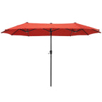 Parasol de patio double face MAISON ARTS extra large de 13 pieds avec manivelle