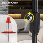Parasol de patio double face MAISON ARTS extra large de 13 pieds avec manivelle