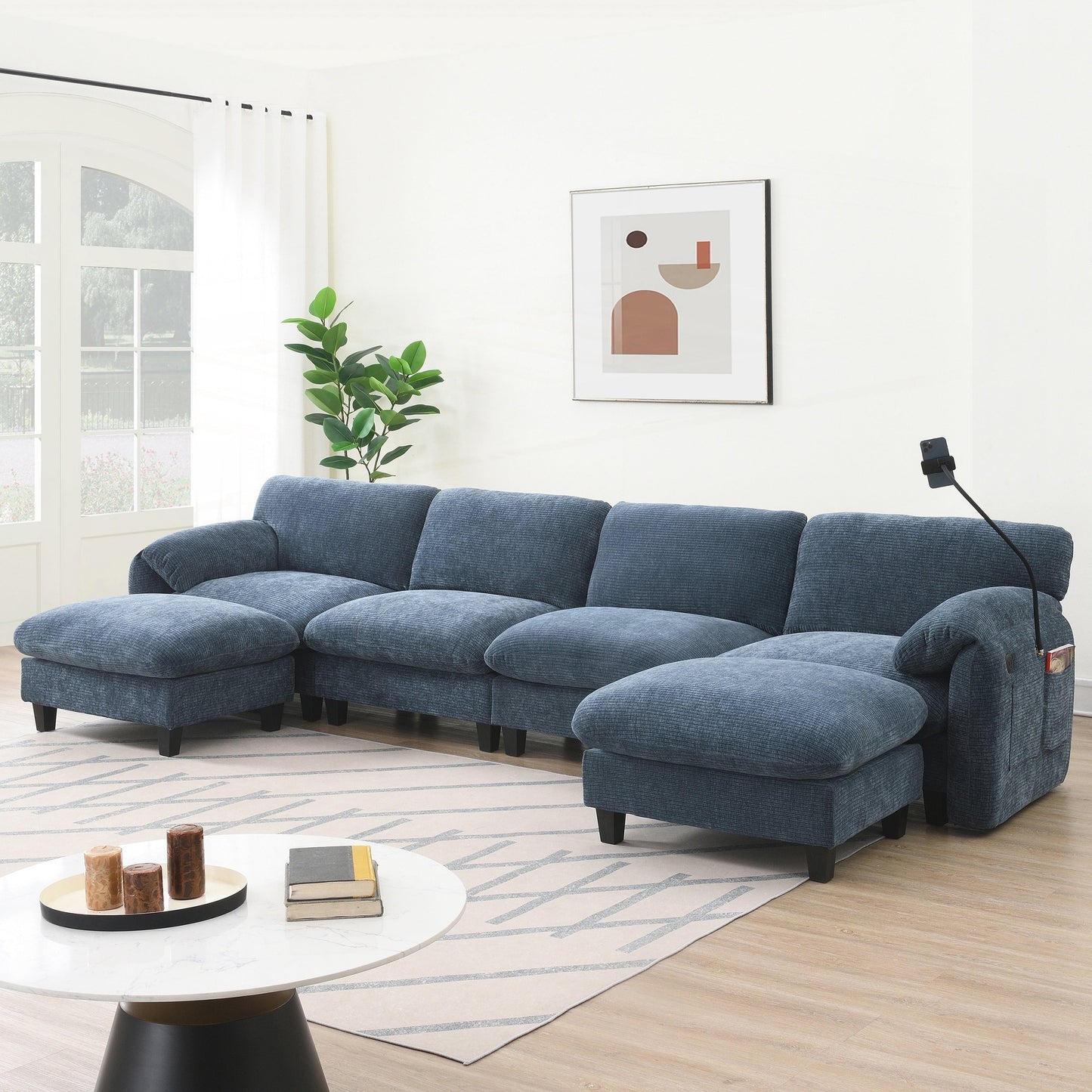 Canapé sectionnel modulaire de 140 pouces