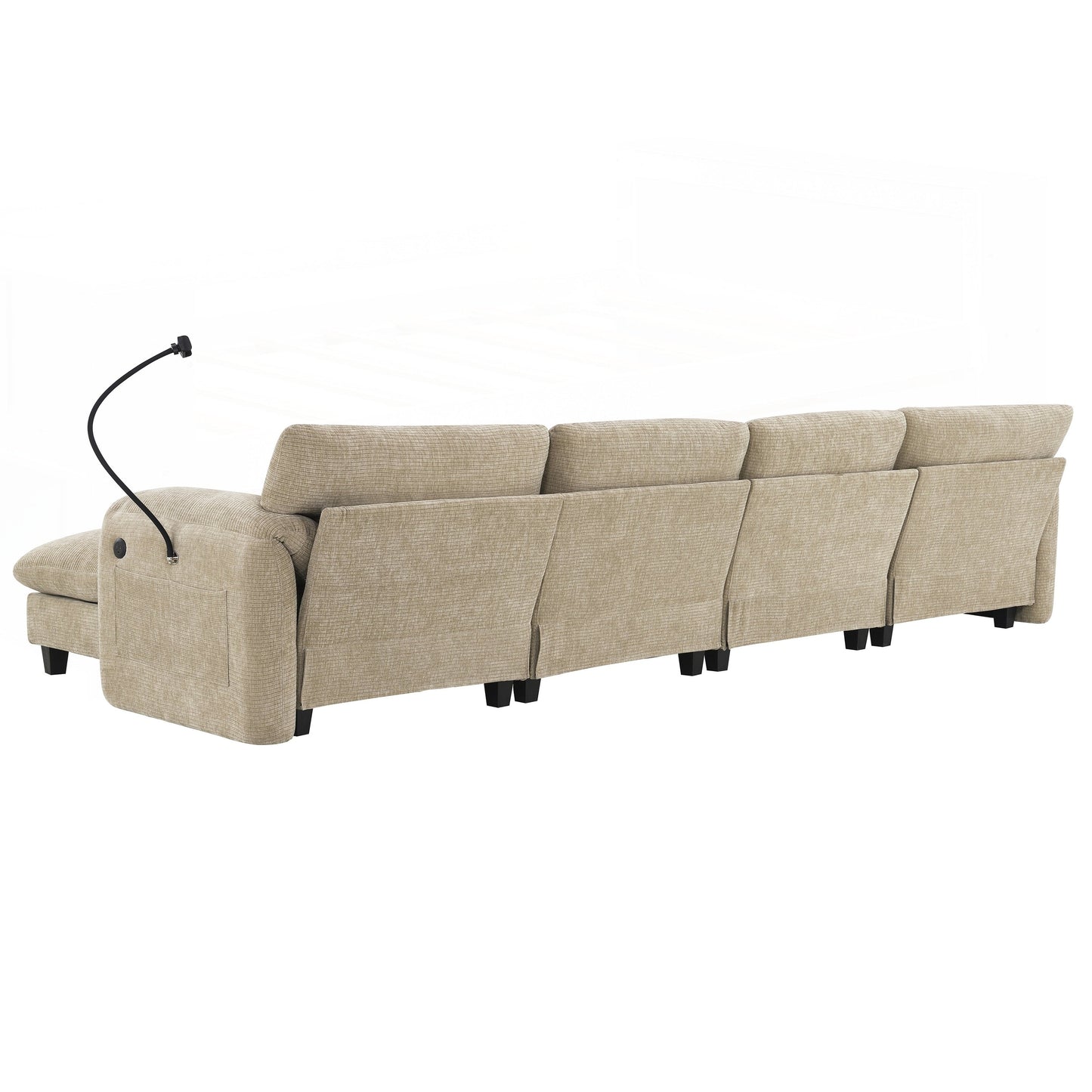 Canapé sectionnel modulaire de 140 pouces