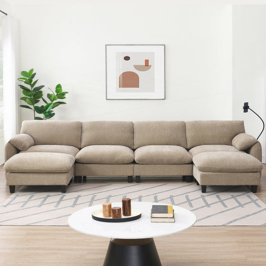 Canapé sectionnel modulaire de 140 pouces