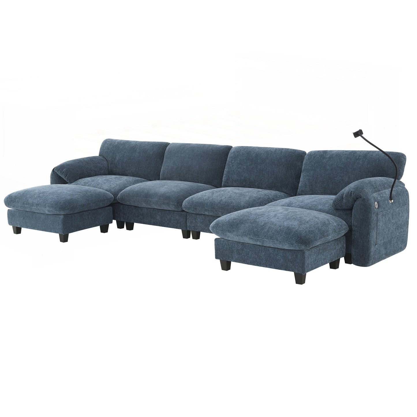 Canapé sectionnel modulaire de 140 pouces