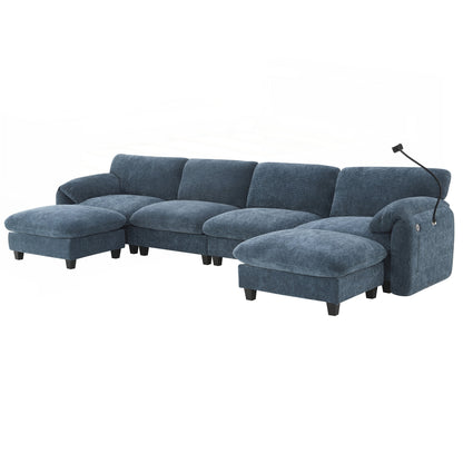Canapé sectionnel modulaire de 140 pouces