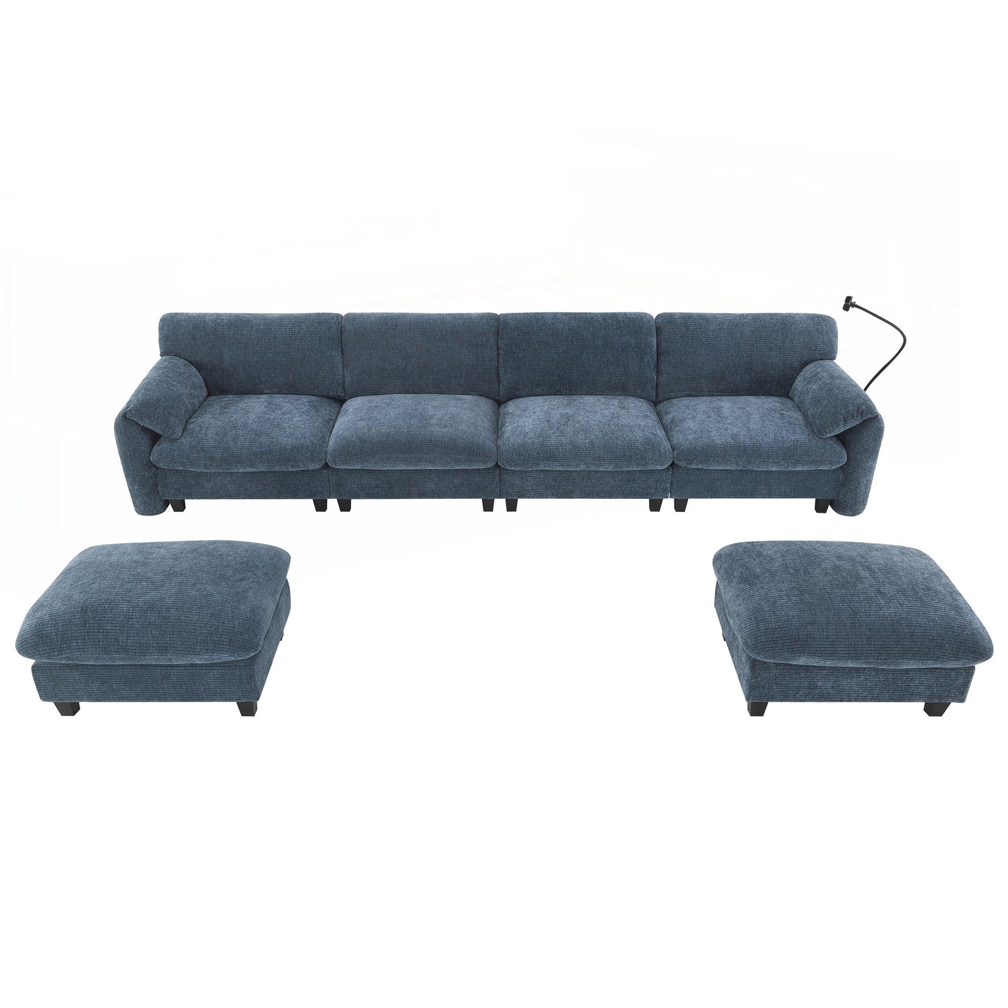 Canapé sectionnel modulaire de 140 pouces