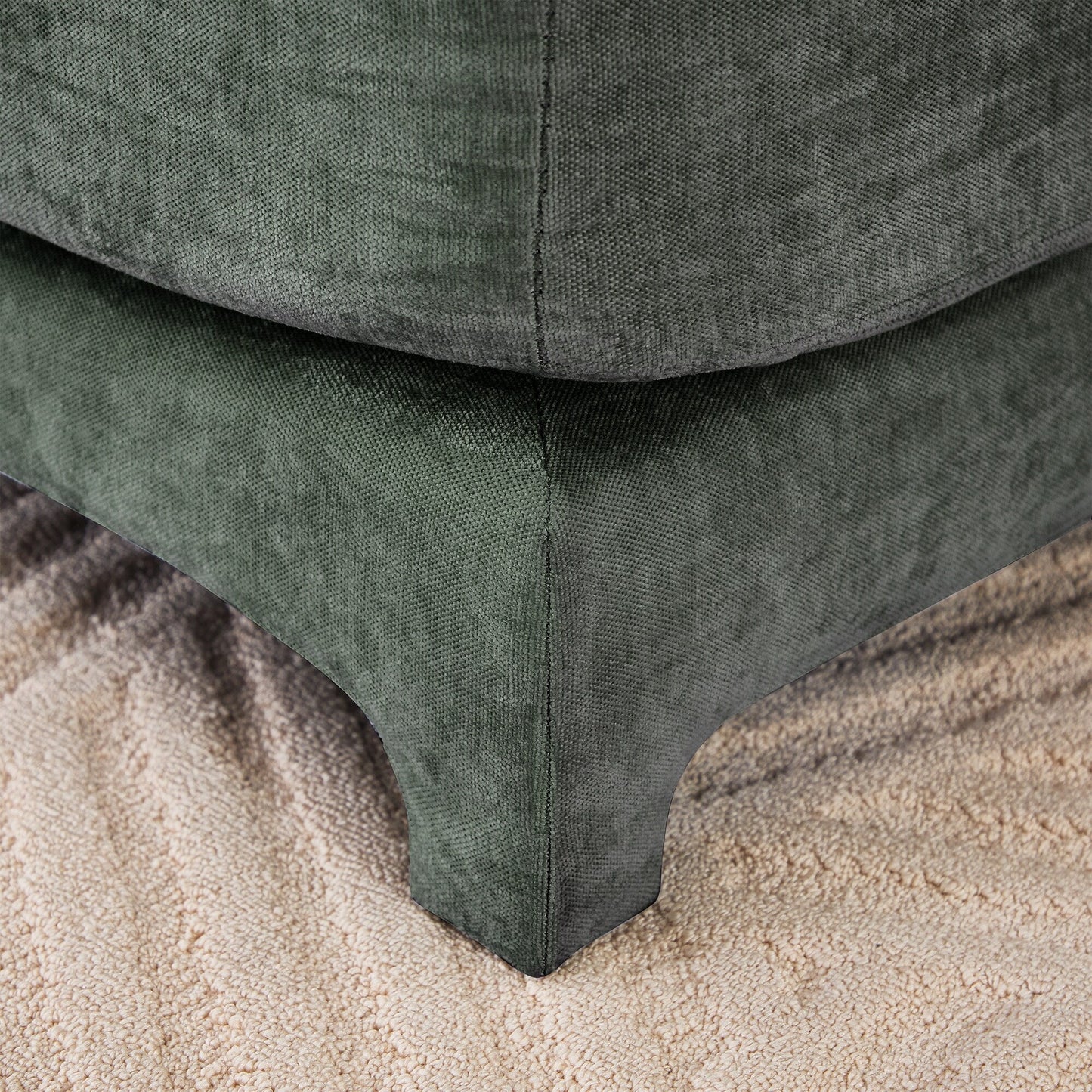 Canapé 6 places en chenille 141,7 avec base ergonomique en bois et éponge haute résilience pour le salon