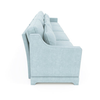 Canapé 6 places en chenille 141,7 avec base ergonomique en bois et éponge haute résilience pour le salon