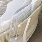 Maui Outdoor Curved Wicker Sectional Sofa Set