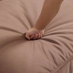 Canapé d'angle minimaliste de luxe en tissu marron