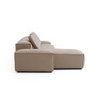 Cube Modular Dark Gray Genuine Leather Sectional