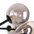 Lustre moderne à bulles Spoutnik de grande taille, noir ou doré, pour salle à manger