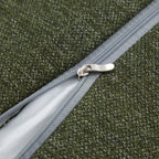 Canapé sectionnel en tissu vert Jungle en forme de L avec méridienne