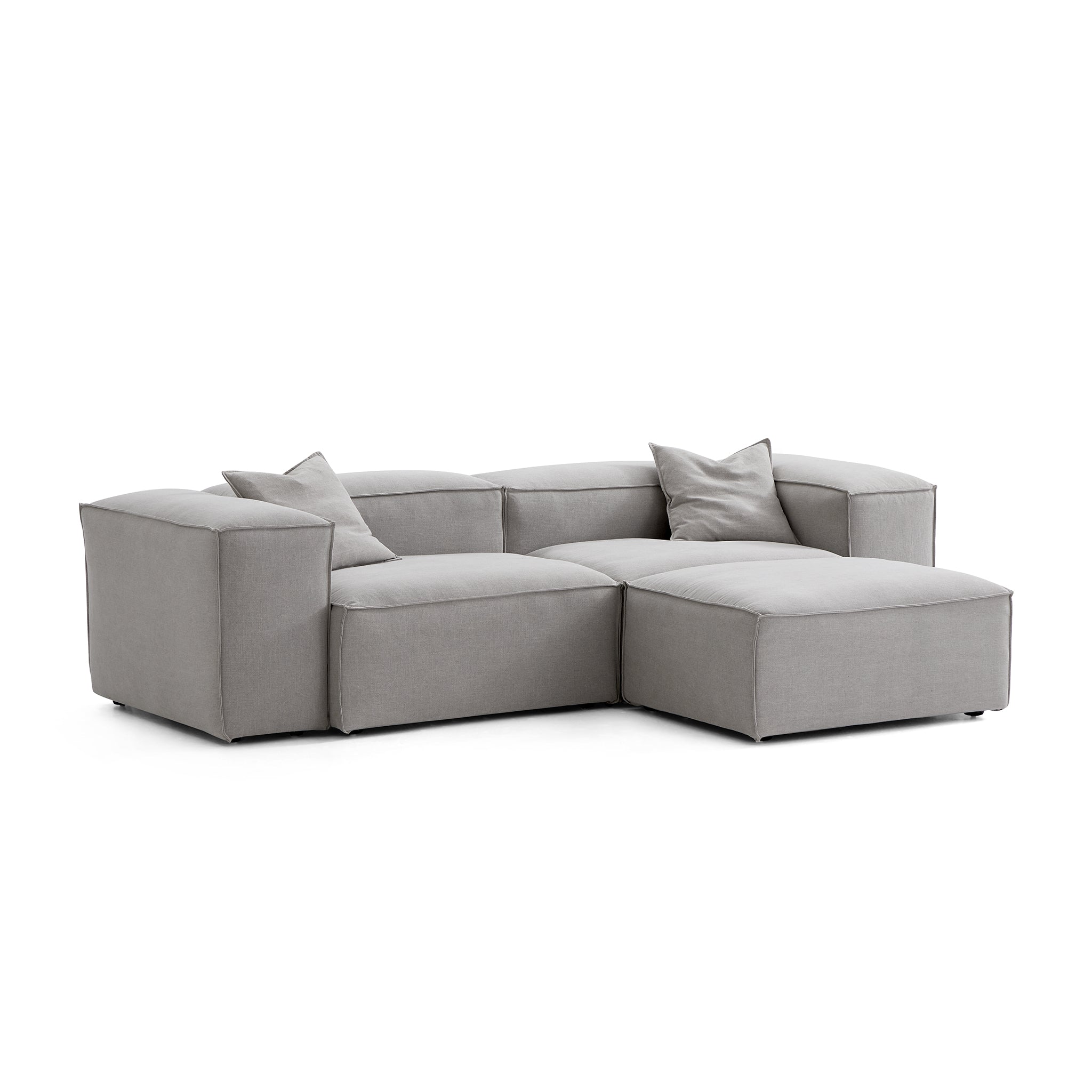 Canapé modulable Freedom beige avec pouf